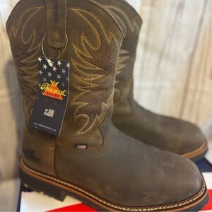 Thorogood Men's Brown Cowboy Work Boots
